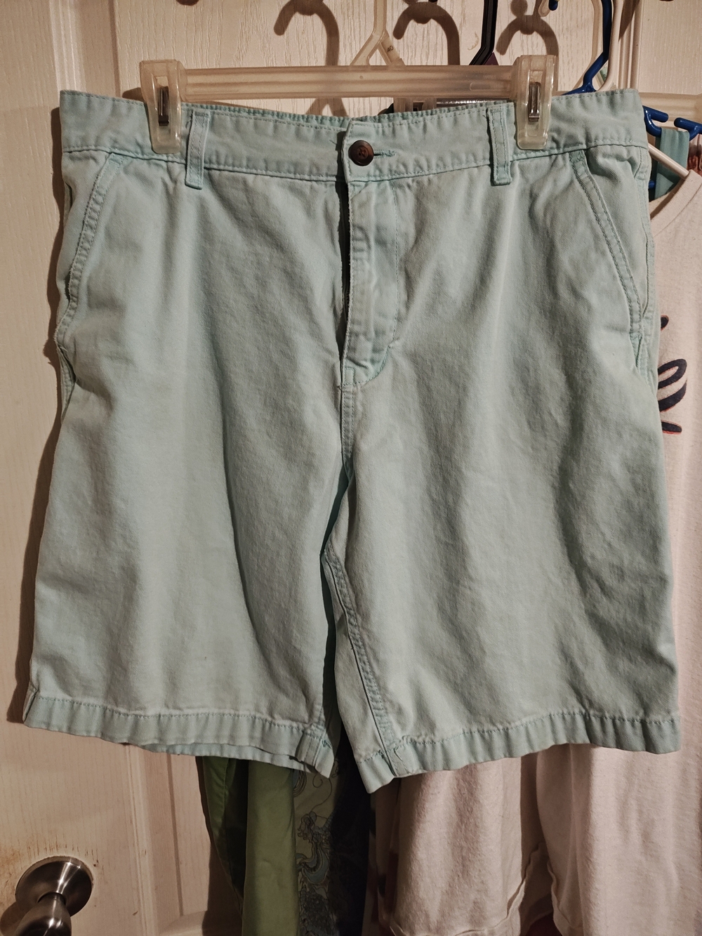 Faded Glory Light Mint Flat Front Men's Shorts